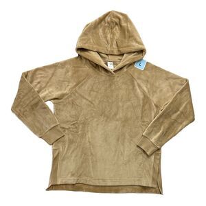 Member's Mark Women's Raglan Sleeve Side Split Plush Hoodie - Beige Moon